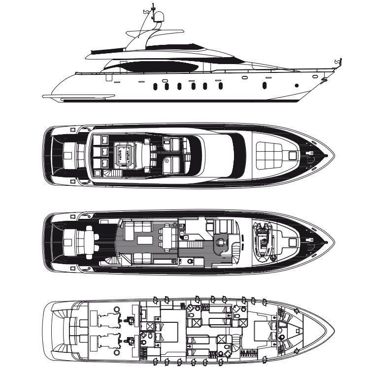Maiora 24S — MY Lex, 25.7m Maiora — luxury yacht for charter 4