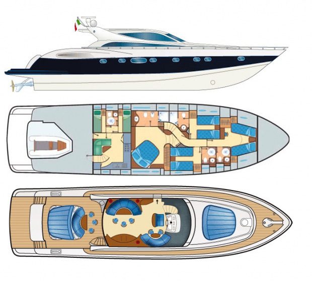 Alfamarine 78 — MY Nina, 24m Alfamarine — luxury yacht for charter 4